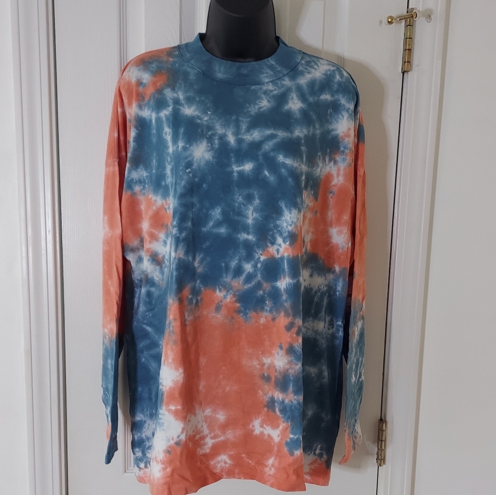 New Free People We The Free Be Free Soft Tye Dye Long Sleeve Tee